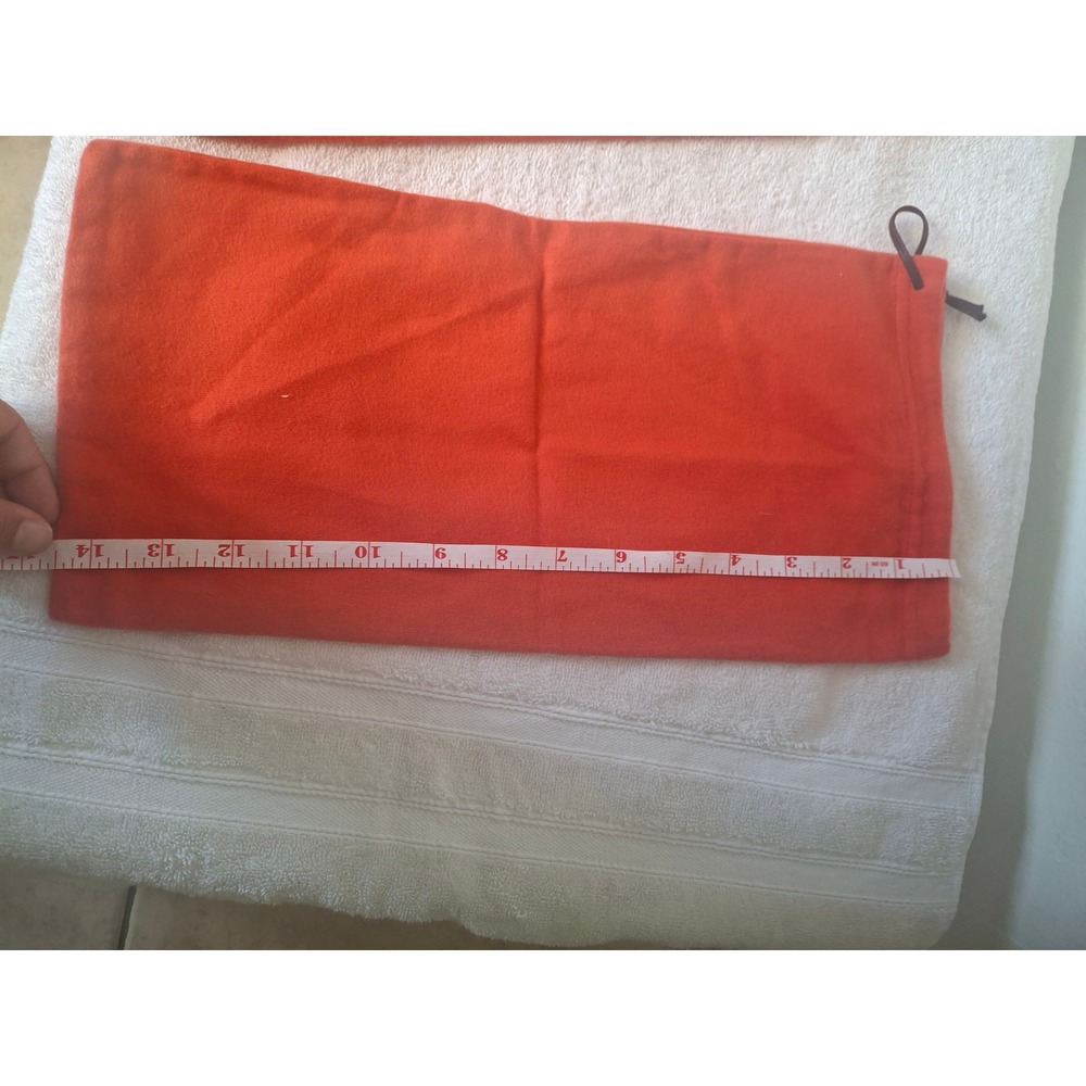Carmina Shoemaker Mallorca Red Flannel Shoe Dust Bags Set of 2 Drawstring - Picture 4 of 4